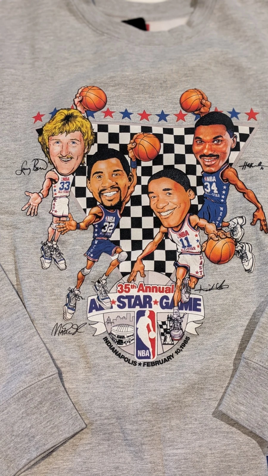Mitchell & Ness NBA 1985 All Star Game Crewneck Sweatshirt Size