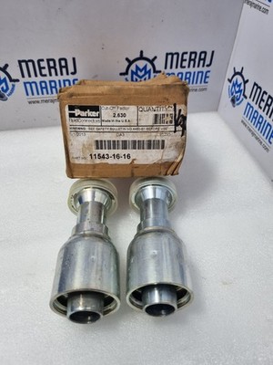 Parker 11543-16-16 Crimp Style Hydraulic Hose Fitting Cut-Off Factor 2.630 - 2PC
