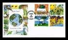 US COVER EARTH DAY KIDS CARE ABOUT ENVIRONMENT FDC SETENANT EDKEN CACHET