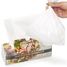 Odor-Sealing Kitchen, Home Food Small Trash Bags for Waste- Disposable Bags...