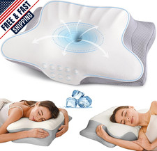 Ergonomic Cervical Neck Pillow for Pain Relief - Memory Foam Support Pillow