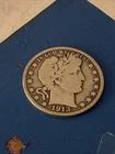 1913 P Barber Half Dollar Key Date Nice