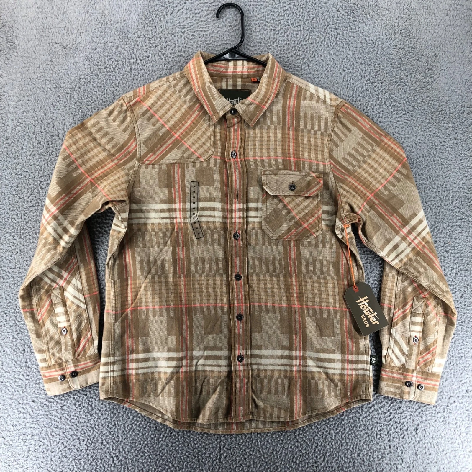 Howler Bros Harker's Flannel Shirt Men’s Size M Brown Plaid Long Sleeve
Opens in a new window or tab