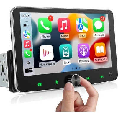 Android Autoradio 1Din Wireless CarPlay Android Auto 7 Zoll Touch GPS FM Blue...