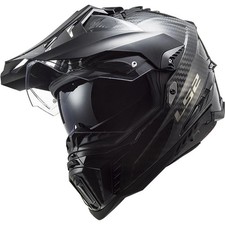 LS2 Explorer Carbon MX701 Gloss Black Motorbike Motorcycle Off Road Helmet