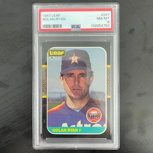 1987 Leaf Nolan Ryan #257 PSA 8 NM-MT Houston Astros
