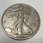 1936-S Liberty Walking Silver Half Dollar.