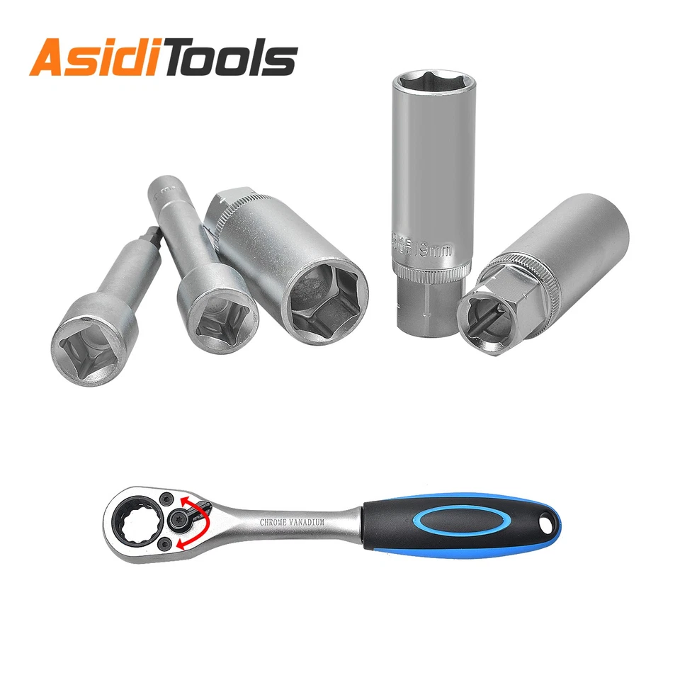 Universal 18pcs Shock Absorber Strut Dome Bearing Tool Socket Wrench Nut Set  - Image 3 of 4