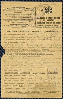 Lettre d'un prisonnier de guerre Déminage plages de CALAIS et DUNKERQUE 1945