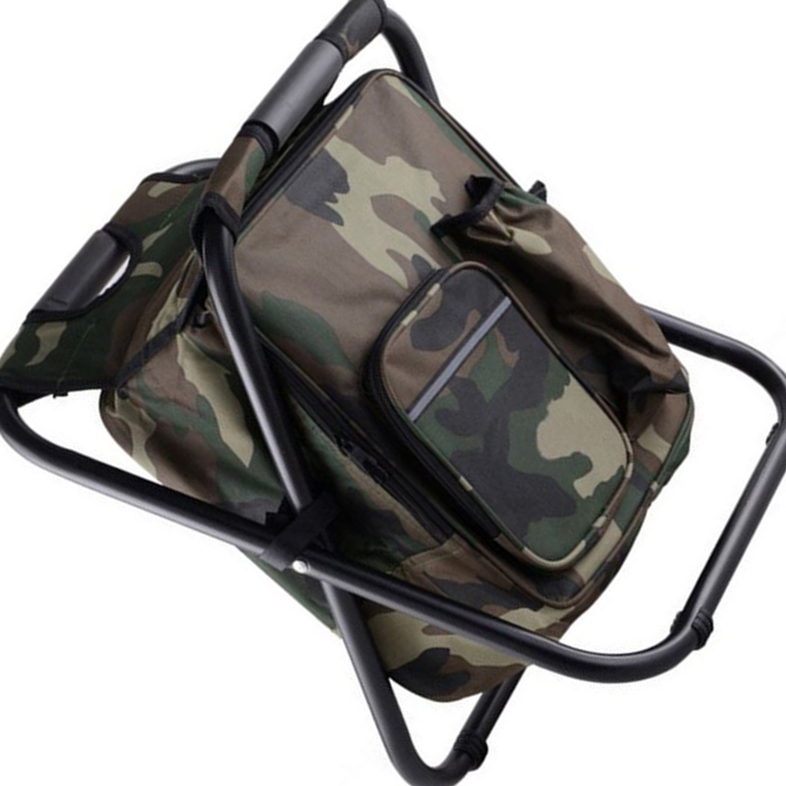 Backpack Cooler Chair Lightweight Large Capacity Folding Camping Stool For