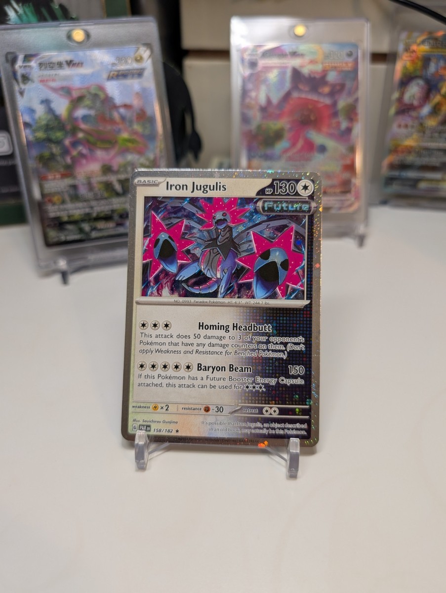 Pokemon TCG - Iron Jugulis 158/182 Knockout Collection Cosmos Holo