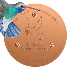 Copper Bird Bath with Reinforced Basin and Three-Point Support System