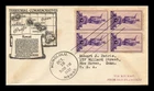 DR JIM STAMPS US COVER HAWAII TERRITORY FDC SCOTT 799 BLOCK OF 4 ANDERSON CACHET
