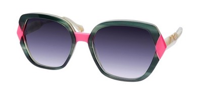 NEW FACE à FACE GIOCO 1 SUNGLASSES FULL-RIM GREEN 4057 55-18-144 PLASTIC WOMENS