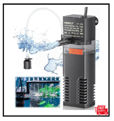 Pawfly Internal Aquarium Filter, Submersible Power Filter with 55 3-10 Gal 