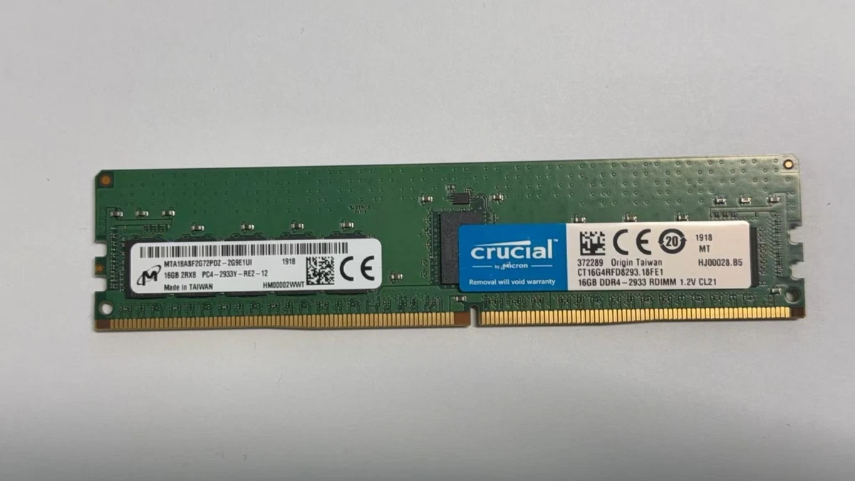 Crucial ECC Network Server Memory 1 Modules for sale | eBay