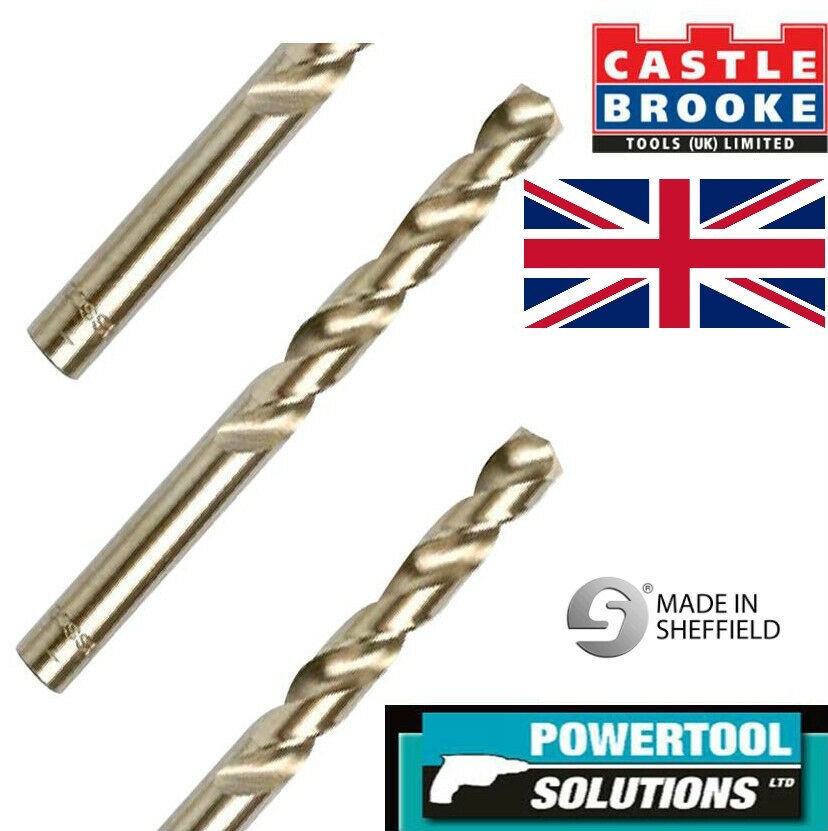 🏆 HSS-R Rolled ,TITANIUM TIN DRILLS, GROUND,COBALT QUALITY JOBBER DRILL BITS 🏆