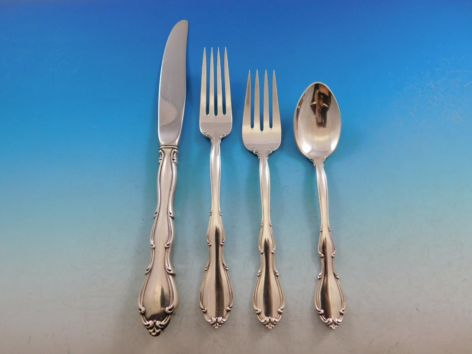 Fontana by Towle Sterling Silver Flatware Set for 6 Service 33 Pieces - Image 2 of 4