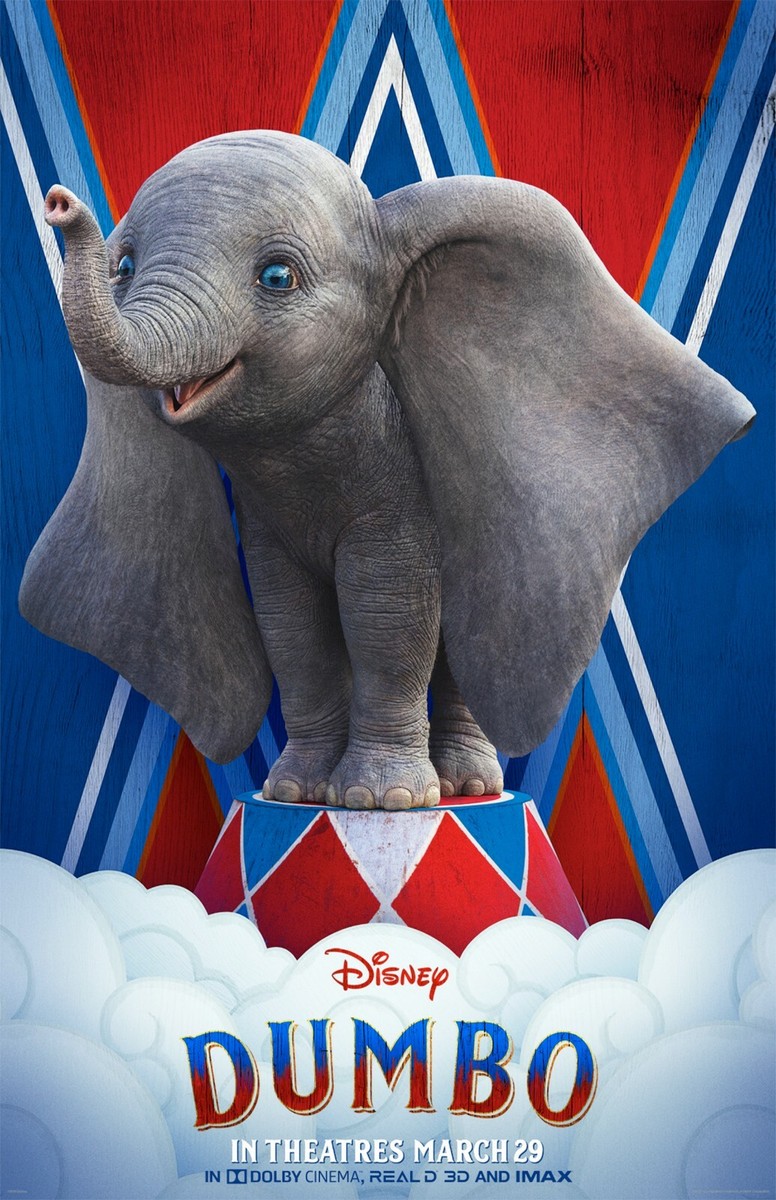 Dumbo movie poster (d) - Walt Disney, Tim Burton - 11 x 17 inches