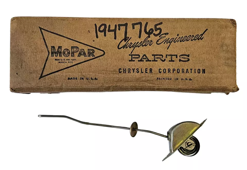 Carcasa de obturador de carburador Plymouth Dodge Carter 1960-1961 y varilla inclinada 6 1947765 Nuevo de Lote Antiguo Foto 2 de 4