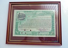 Baltimore and Ohio Railroad Company - Historische Aktie (1900) gerahmt, 7951