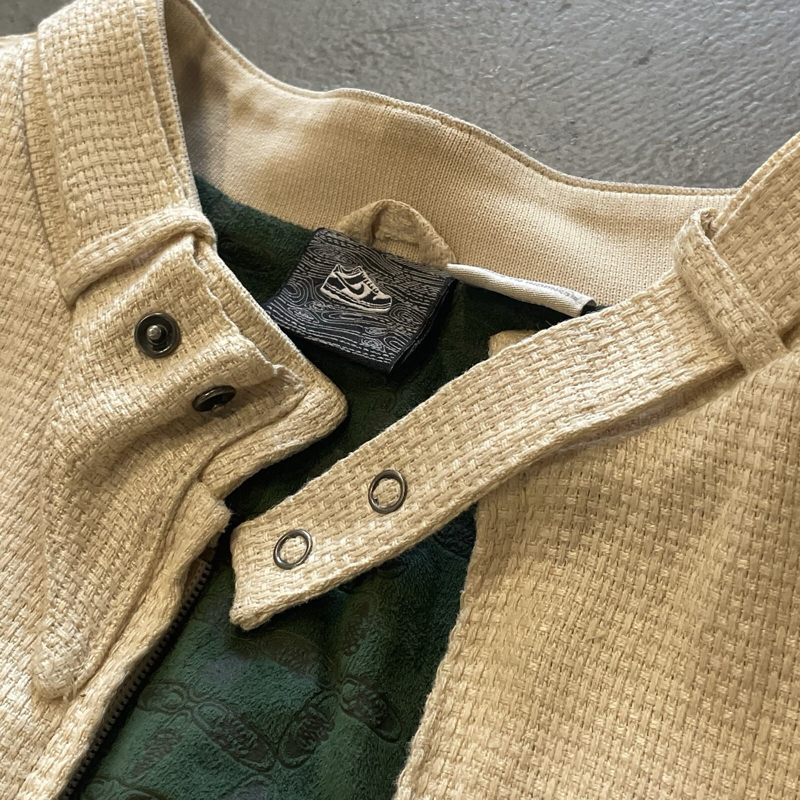 Nike SB Hemp Jacket Sneakers Only Size Large Very Rare 2004 Y2K Vintage image 2