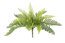 ARTIFICIAL FERN PLANT 10-Inch Green Plastic Decor for Arrangements