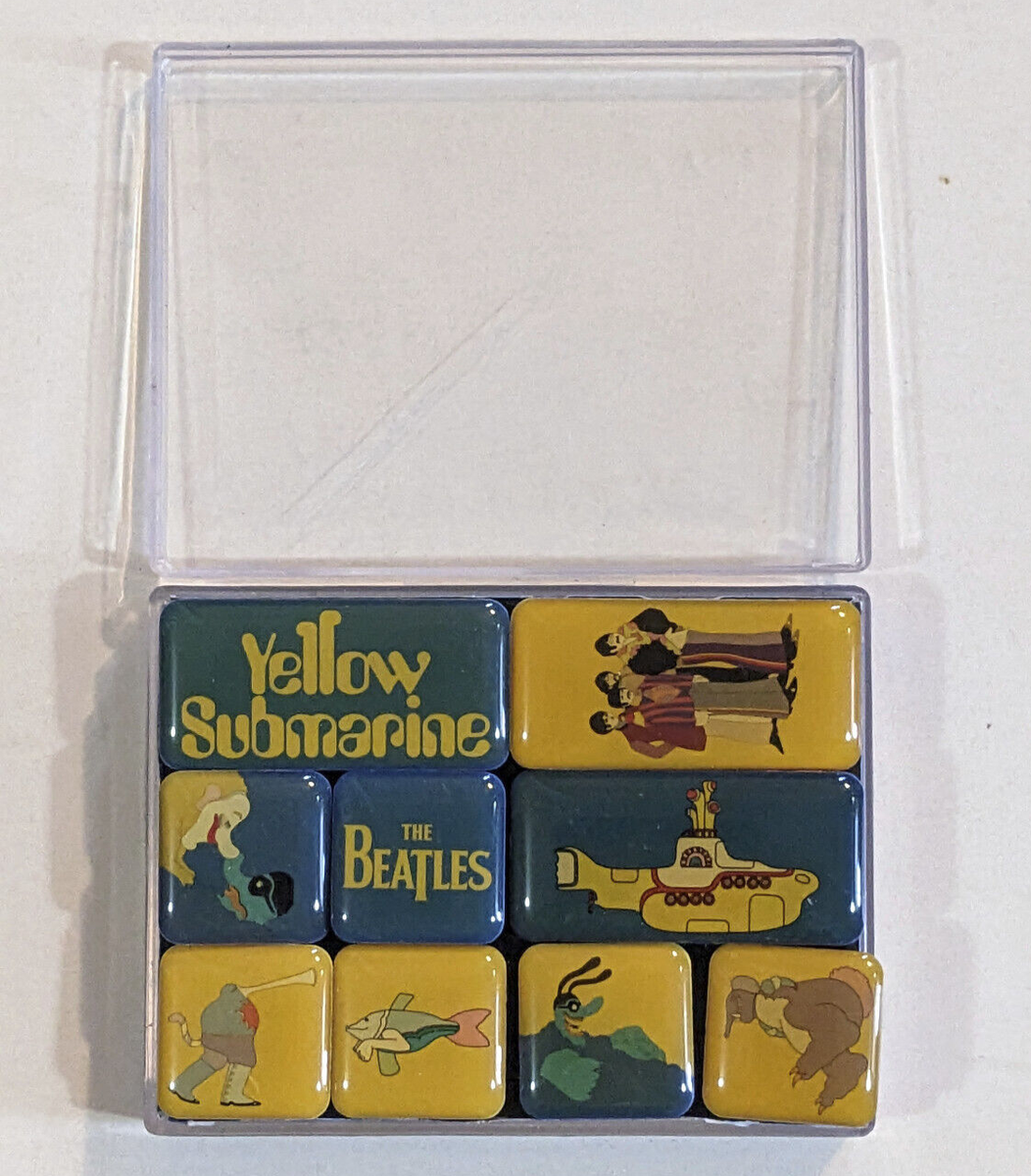 The Beatles Yellow Submarine Magnetic Set of 9 - Preowned - Free