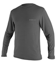 O'Neill Men's Basic Skins UPF 50 Long Sleeve Sun Shirt, Graphite, 2XL