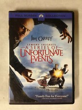 Lemony Snicket's A Series Of Unfortunate Events DVD 2005 full screen carrey