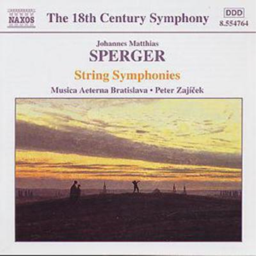 Johann Sperger The 18th Century Symphony -String Symphonies - SPERGER (CD) Album