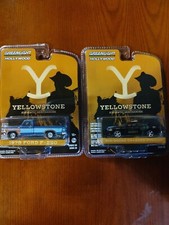GREENLIGHT  YELLOWSTONE 1978 Ford F-250 Blue & 2011 CHARGER Sheriff ( LOT OF 2 )