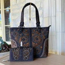 Montana West Conceal Carry Handbag/ Wallet Western Embroidery Nwt Boho Hunting