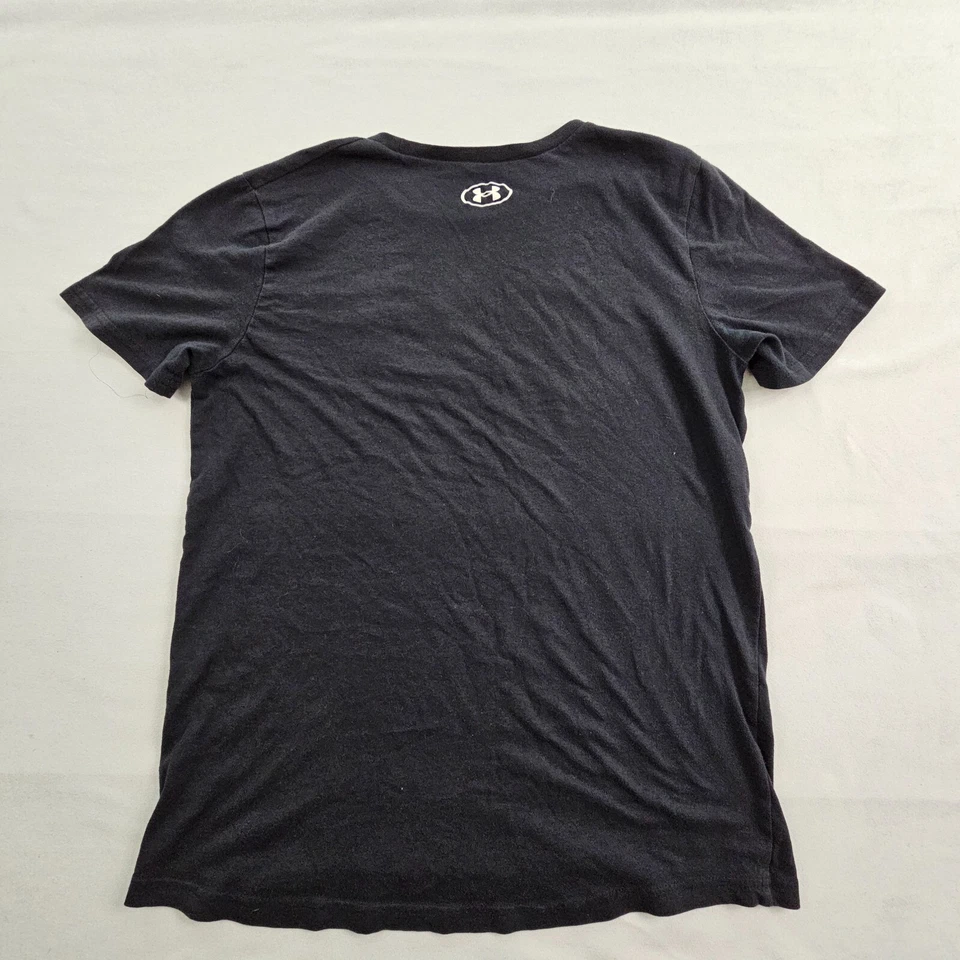 Under Armour Loose FTBL Football Black Short Sleeve T-Shirt Boys' L - Image 2 of 4