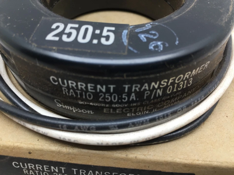 NEW IN BOX SIMPSON 250:5 CURRENT TRANSFORMER 01313 - Image 3 of 4