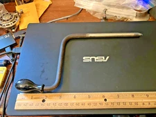 Antique Chrome Phonograph Crank with Male End Parts