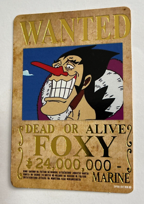 2024 ONE PIECE Card Game TCG #371 FOXY WANTED Peru Edition Foil | eBay