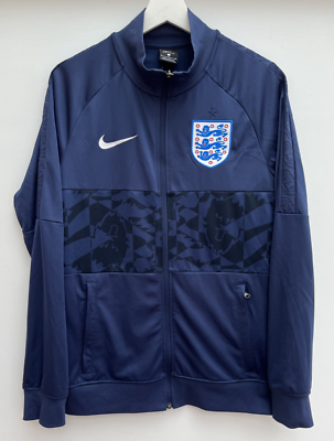 England 2020/21 Football Track Jacket Nike Full Zip Anthem Blue