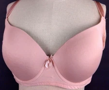 Mamia RN 65914 RN 65914 Pink Polyester Underwired T Shirt Bra Size 38 D     (29)