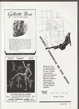 1948 FAVOR RUHL ART SUPPLIES Magaz. AD~DEVOE/John Sloan~WILLIAM HENTSCHEL/Ruxton