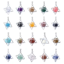 Crystal Ball Sphere Pendulum Pendant Reiki Healing Dowsing Charms Octagon Amulet