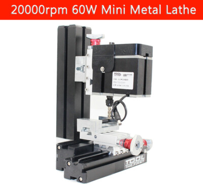 12000rpm High Power 60W Metal Mini Lathe DIY Tool Micro Milling Machine Millier 