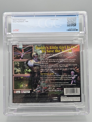 Steel Harbinger PS1 Playstation CGC 8.0 A++ New Sealed Graded - Picture 2 of 2