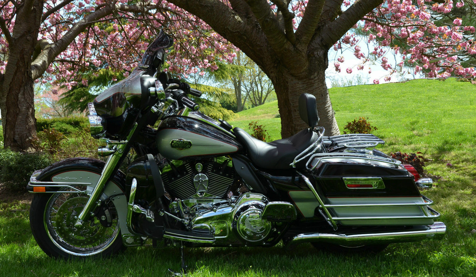 LeNale Engine Cooling Fan Chrome 0913 Touring Harley Davidson New Design! eBay