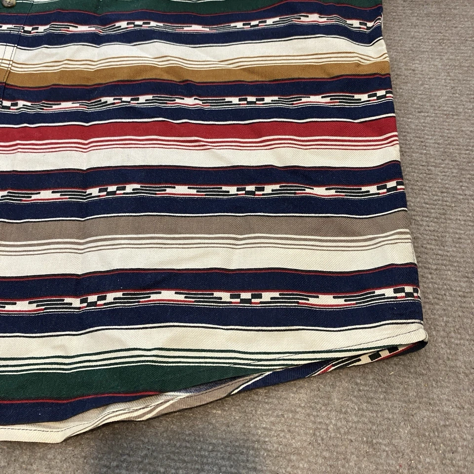 Vintage 90s Aztec Button Up Men’s L Striped Western Hipster 80s Colorful Y2K - Image 4 of 4