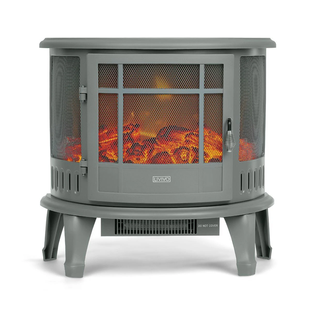 Fireplace Electric Heater Metal Log Burning Flame Effect Living Room Stove  1800W 5056295308838 | eBay