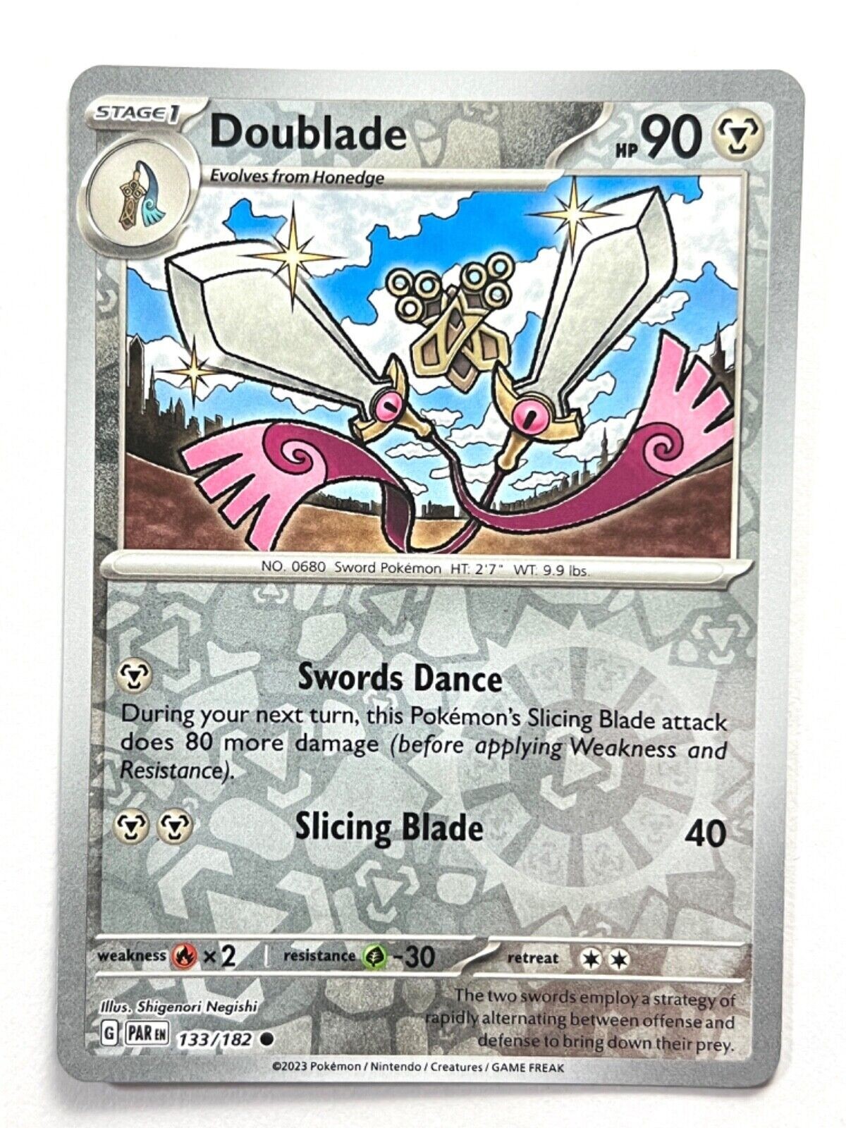 Pokemon - Doublade 133/182 - Reverse Holo - Paradox Rift - NM/M