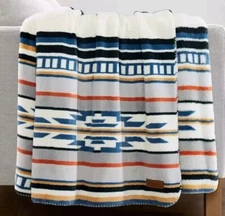 Pendleton Plush Throw Blanket - SALTILLO STRIPE 50" x 70"   NWT