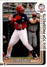 2015 South Atlantic League Top Prospects #13 Raudy Read Dominican Republic Card