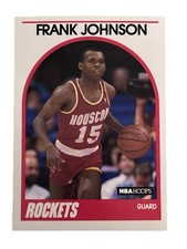 Excellent: Vintage 1989-90 NBA HOOPS Frank Johnson Houston Rockets Trading Card